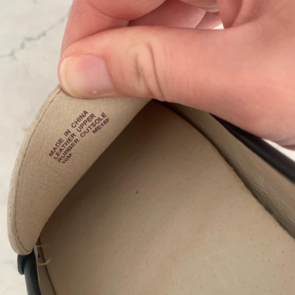 Michael Kors Beige Black Leather Loafers Size 10 - Picture 7 of 7
